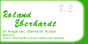 roland eberhardt business card